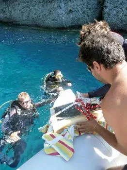 Underwater memorial of Jacques Yves Cousteau