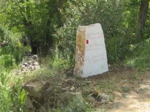 Marble signs for the path from Kinidaros to Eggares